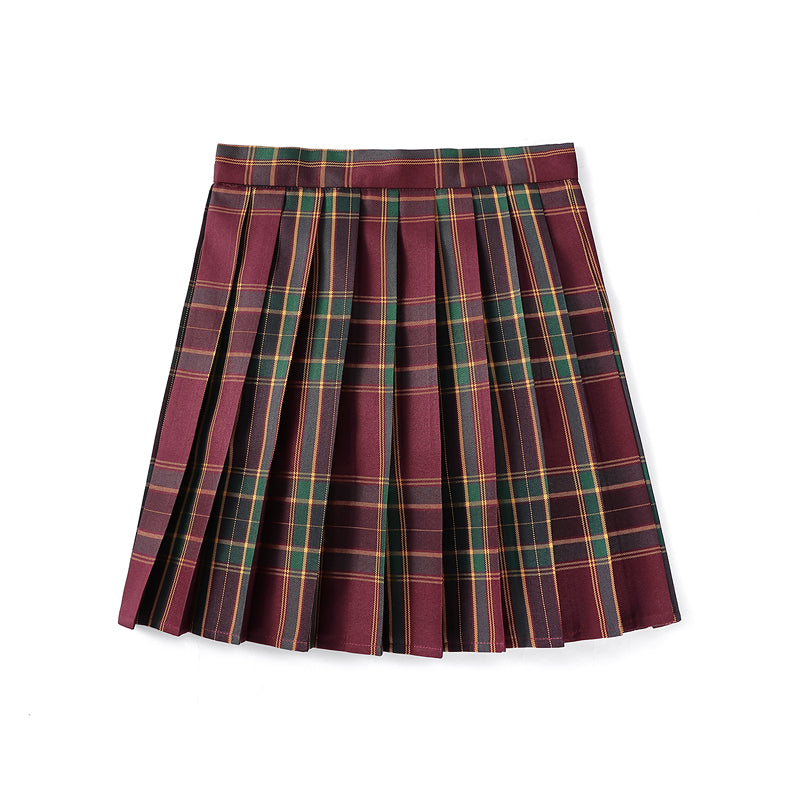 cutiekill-red-leaf-jk-vintage-plaid-uniform-skirt-jk1000-2