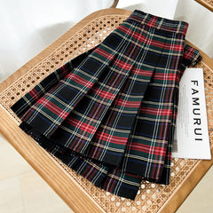cutiekill-red-plaid-pleated-skirt-m0078