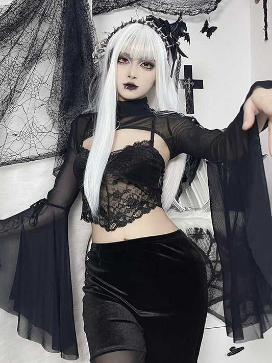 cutiekill-ribbon-sleeves-see-through-bolero-ah0237