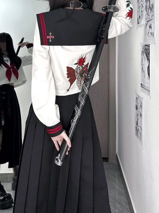 cutiekill-rose-devil-black-red-jk-uniform-set-jk0069