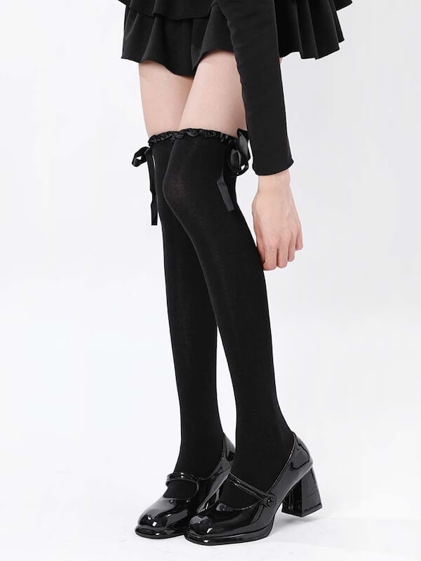cutiekill-ruffled-bow-over-knee-stockings-c0116
