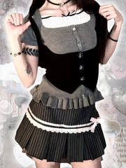 cutiekill-seraphina-pink-bow-stripe-mini-skirt-om0264