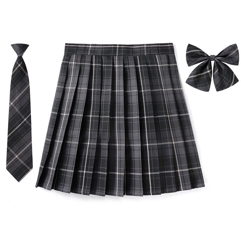 cutiekill-silent-black-jk-vintage-plaid-uniform-skirt-jk1000-2