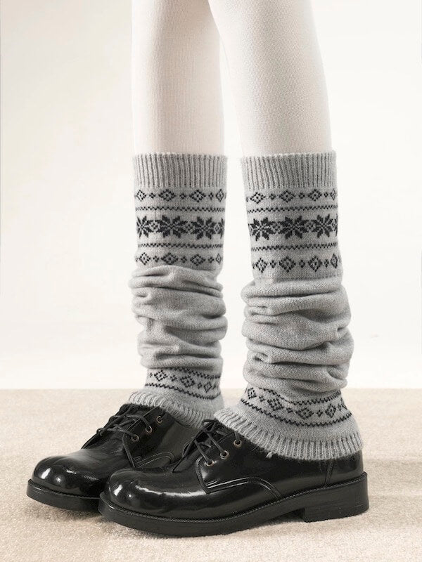 snowflake-vintage-knit-leg-warmers-c0528
