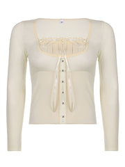 Soft doll cream top