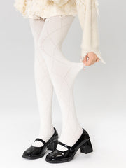 cutiekill-soft-girl-hollow-diamond-patterned-tights-c0436