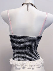 cutiekill-soft-plaid-lace-up-camisole-ah0896