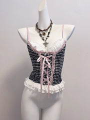 cutiekill-soft-plaid-lace-up-camisole-ah0896