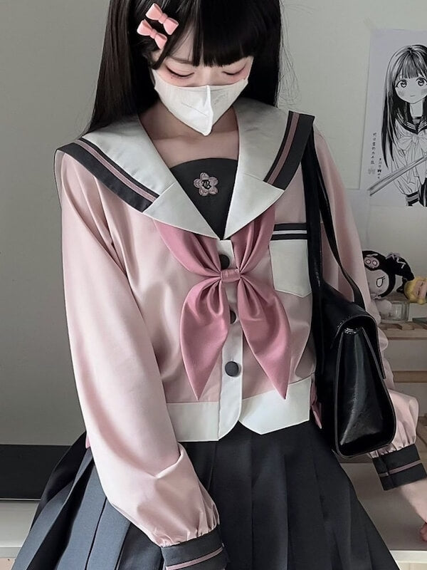 cutiekill-soft-sakura-grey-pink-jk-uniform-set-jk0070