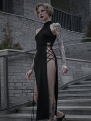 cutiekill-spicy-goth-high-slit-dress-ah0423