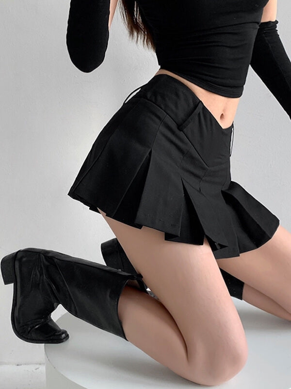    cutiekill-spicy-v-waist-skirt-om0200