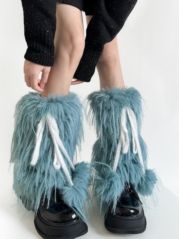 cutiekill-spicy-y2k-candy-fur-leg-warmers-c0475