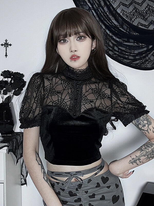 cutiekill-spider-goth-lace-top-ah0283