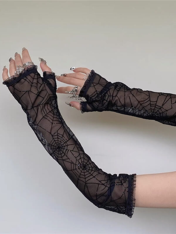     cutiekill-spider-web-arm-sleeves-gloves-ah0555