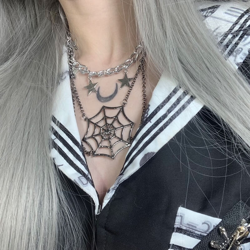 cutiekill-stars-spider-web-necklace-ah0503