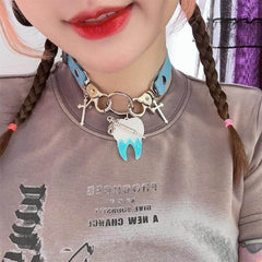    cutiekill-tooth-y2k-choker-ah0370