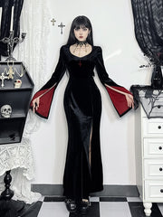 cutiekill-vampire-gothic-high-slit-dress-ah0760