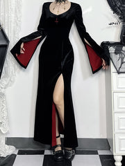 cutiekill-vampire-gothic-high-slit-dress-ah0760