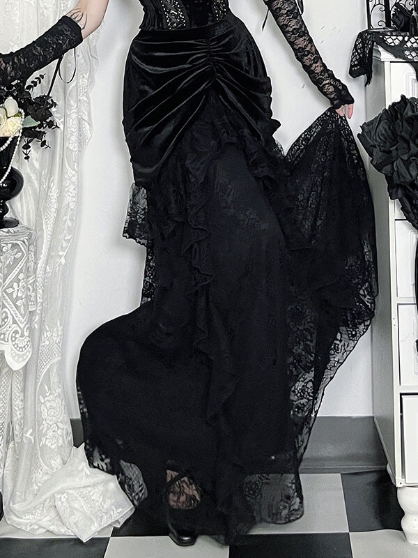 cutiekill-victorian-darkness-ruffled-lace-skirt-ah0879