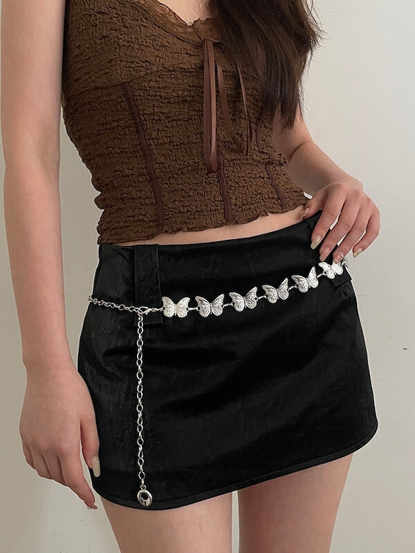 cutiekill-vintage-brown-rivet-waist-belt-butterfly-chain-b0056