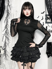 cutiekill-vintage-cross-mesh-sleeves-gothic-top-ah0799