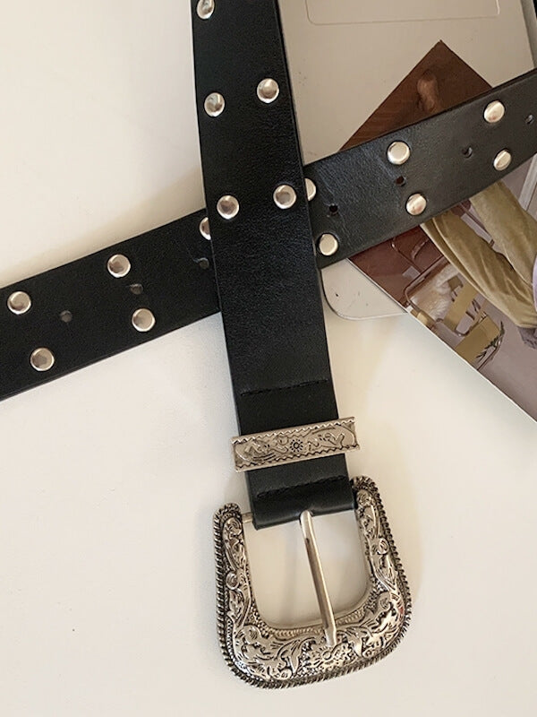 cutiekill-vintage-engraved-buckle-belt-b0054