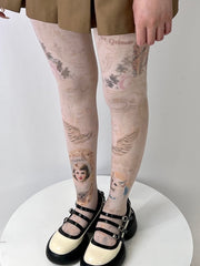 cutiekill-vintage-girl-and-cat-tights-c0454