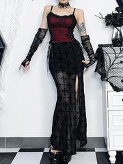 cutiekill-vintage-goth-cross-slit-skirt-ah0612