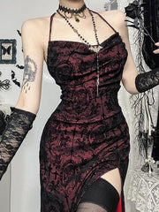 cutiekill-vintage-goth-crossover-backless-dress-ah0772