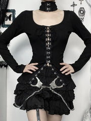 cutiekill-vintage-goth-lace-buckle-top-ah0776