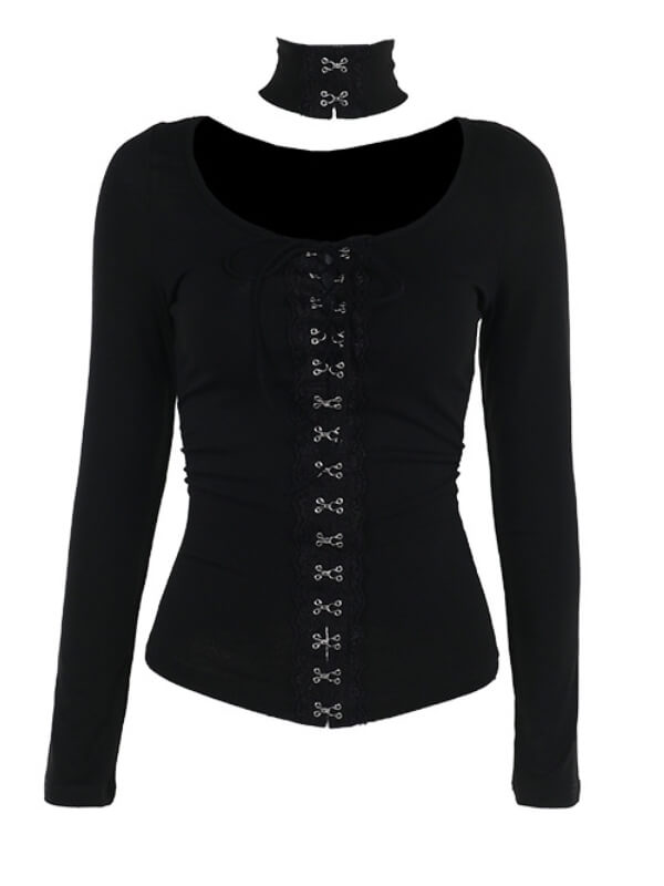 cutiekill-vintage-goth-lace-buckle-top-ah0776