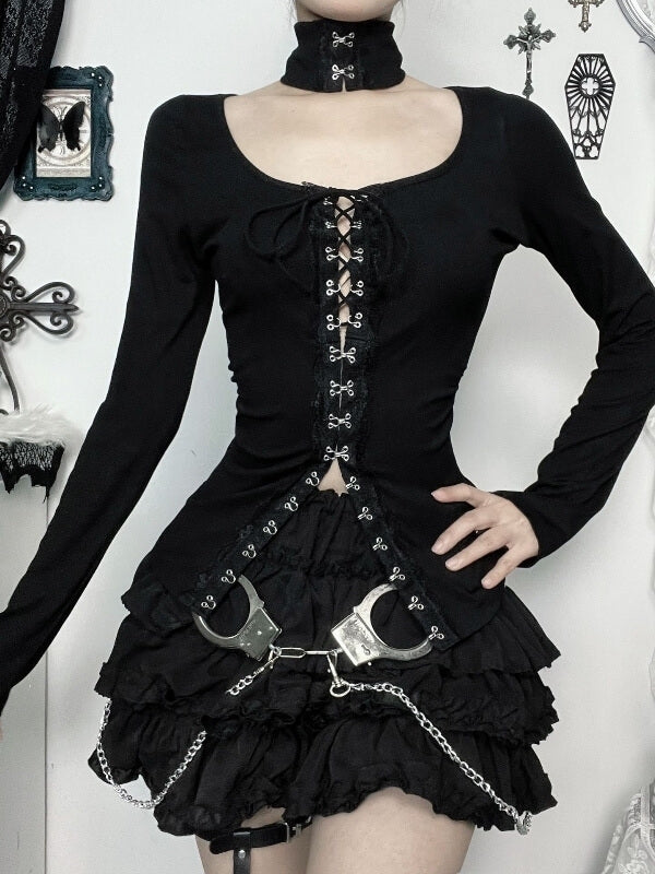 cutiekill-vintage-goth-lace-buckle-top-ah0776