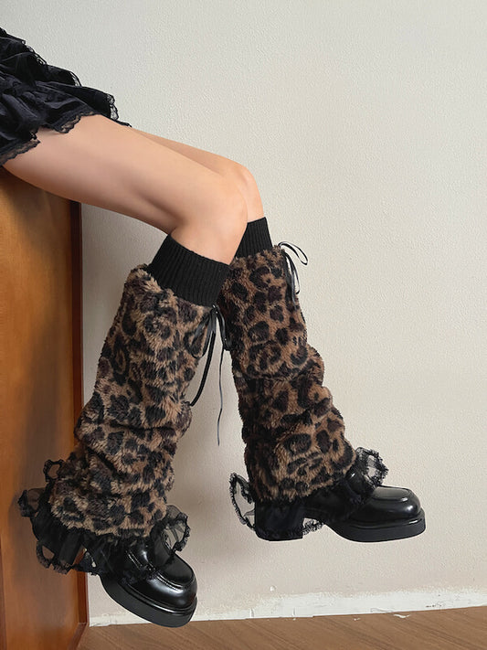 cutiekill-y2k-baddie-leopard-fuzzy-leg-warmers-c0508