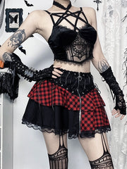 cutiekill-y2k-black-red-mix-up-gothic-skirt-ah0768