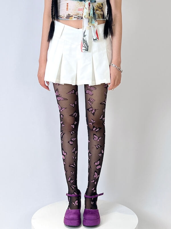    cutiekill-y2k-butterfly-embroidery-tights-c0283