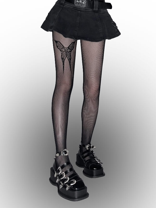 cutiekill-y2k-butterfly-fishnet-tights-c0087