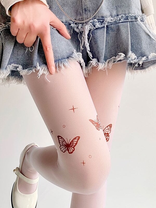 cutiekill-y2k-butterfly-tattoo-tights-c0093