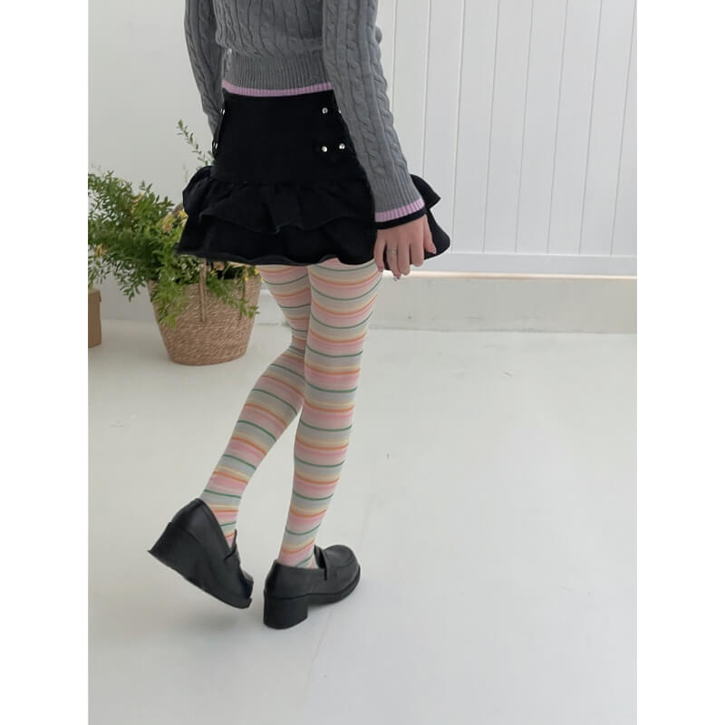 Y2k color stripes tights – Cutiekill