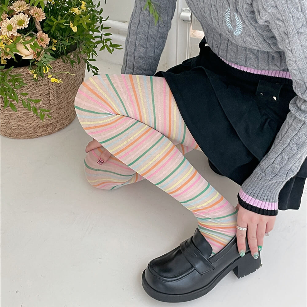 cutiekill-y2k-color-stripes-tights-c0318