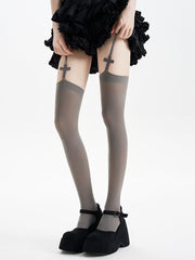 cutiekill-y2k-cross-garter-tights-c0493