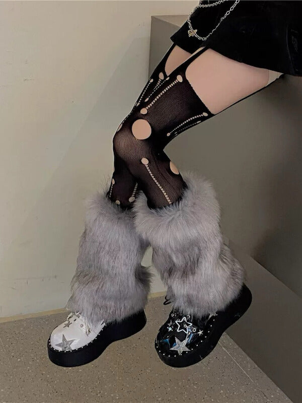 cutiekill-y2k-faux-fur-leg-warmers-c0473