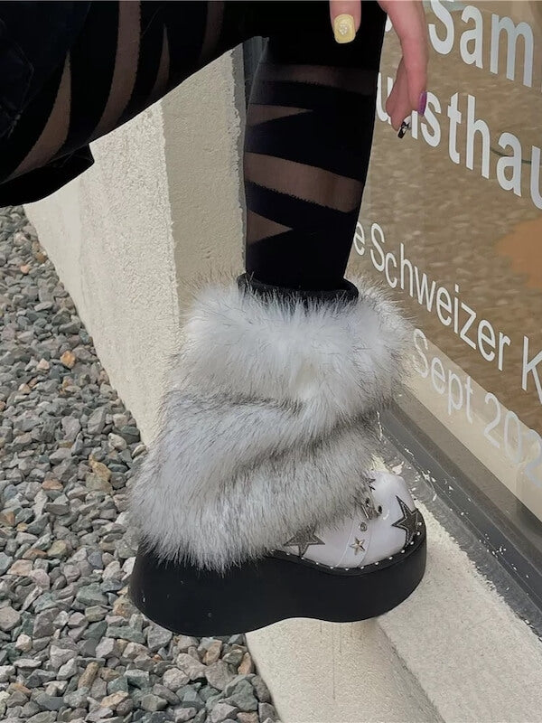 cutiekill-y2k-faux-fur-leg-warmers-c0473