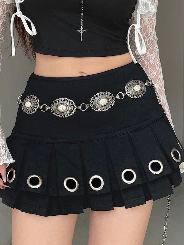 cutiekill-y2k-gothic-eyelet-cutout-mini-skirt-om0416