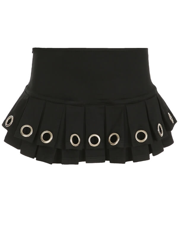 cutiekill-y2k-gothic-eyelet-cutout-mini-skirt-om0416