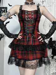 cutiekill-y2k-gothic-lolita-red-plaid-dress-ah0829