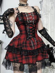 cutiekill-y2k-gothic-lolita-red-plaid-dress-ah0829