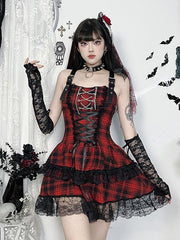 cutiekill-y2k-gothic-lolita-red-plaid-dress-ah0829