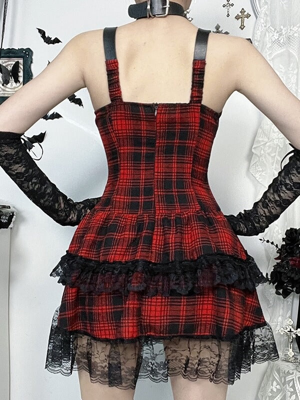 cutiekill-y2k-gothic-lolita-red-plaid-dress-ah0829
