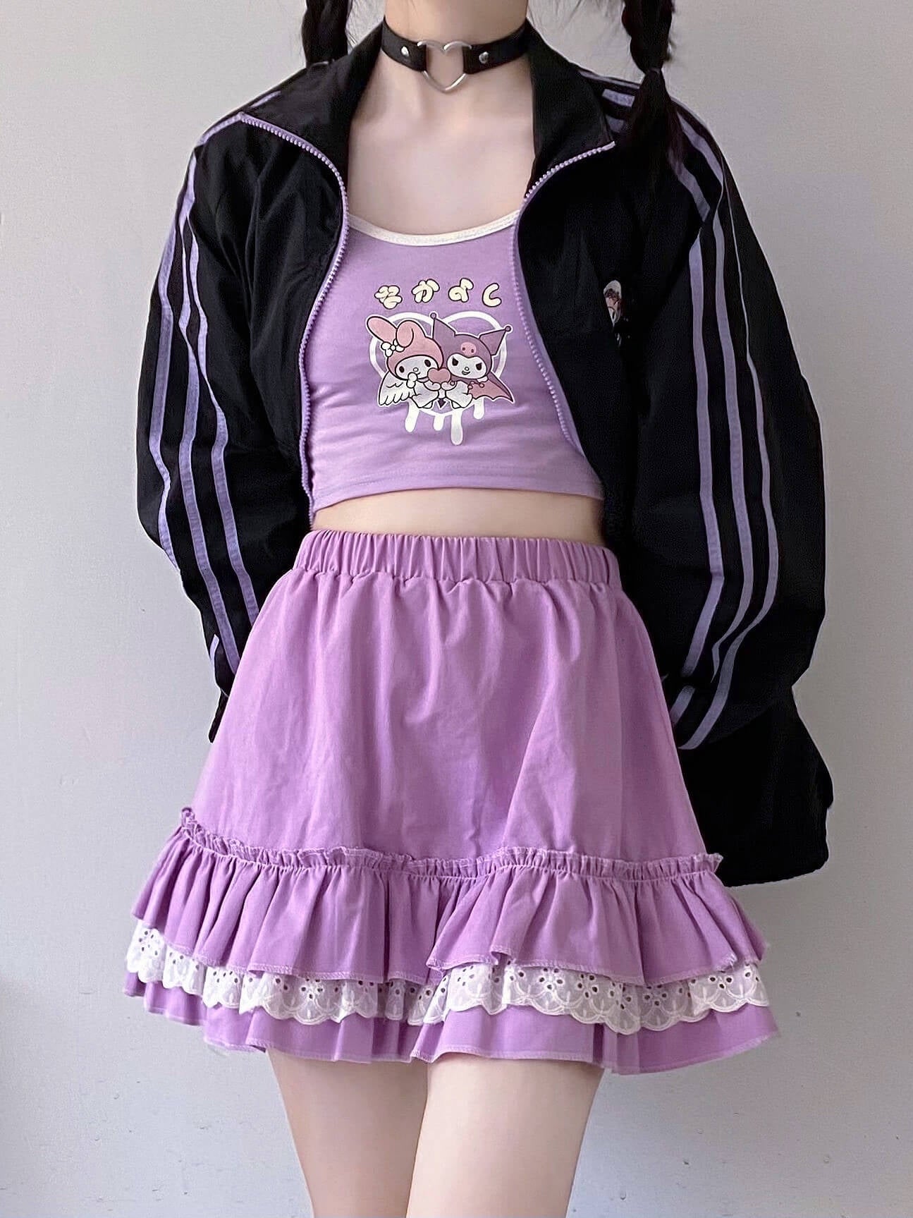 cutiekill-y2k-lolita-kawaii-pink-purple-lace-layered-skirt-c01151-2