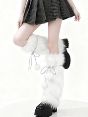 cutiekill-y2k-pom-poms-fluffy-faux-fur-leg-warmers-c0465